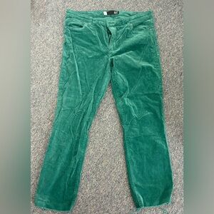 Kut from the Kloth Dark Green Corduroy Pants